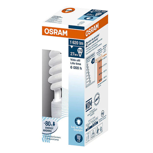 Lampara Osram Espiral 20W R75W Luz Dia 1 PZS