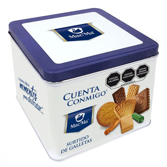 Galleta Mac Ma Cuenta Conmigo Surtido Lata 600 GRS