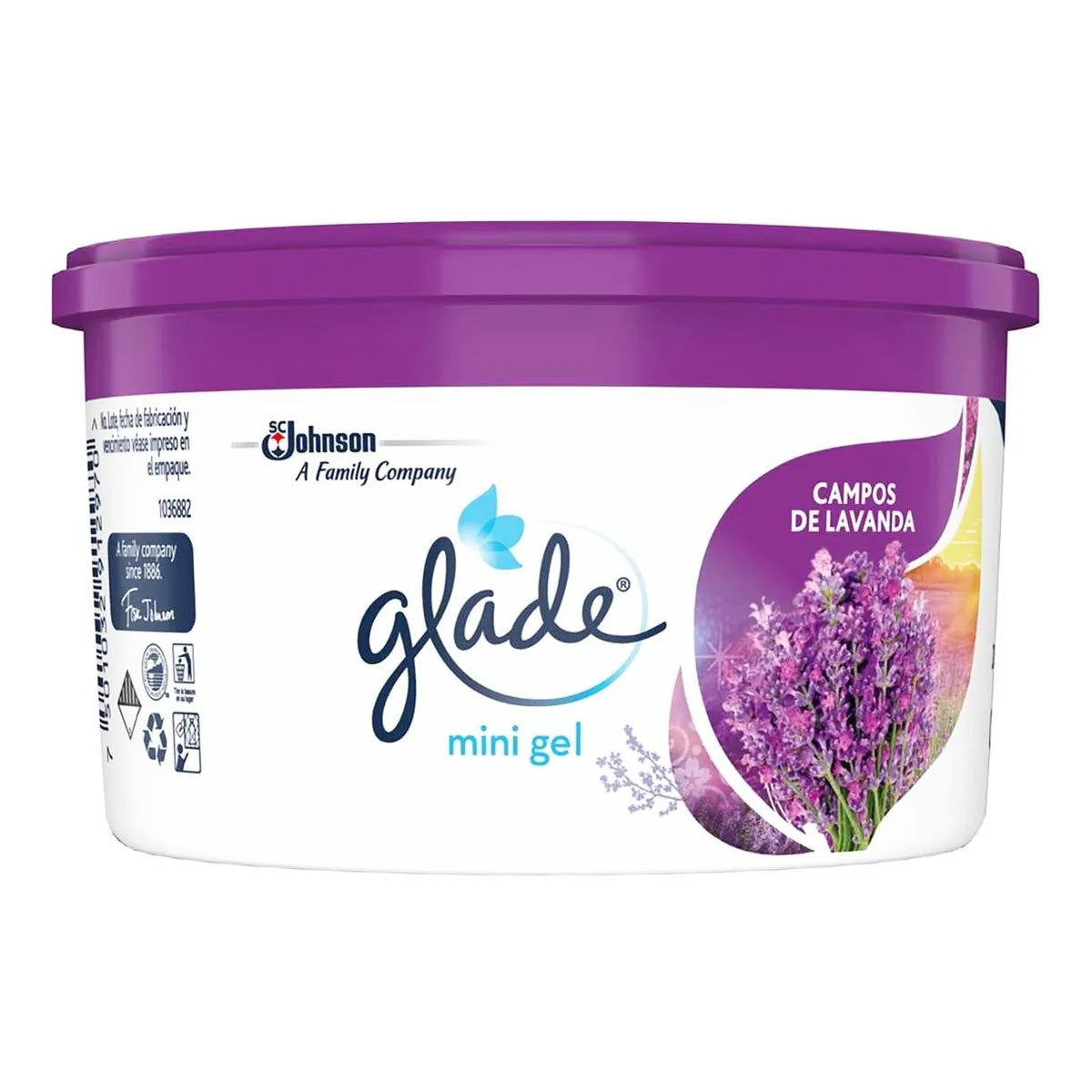 Aromatizante Glade En Gel Para Hogar Campos Lavanda 70 GRS