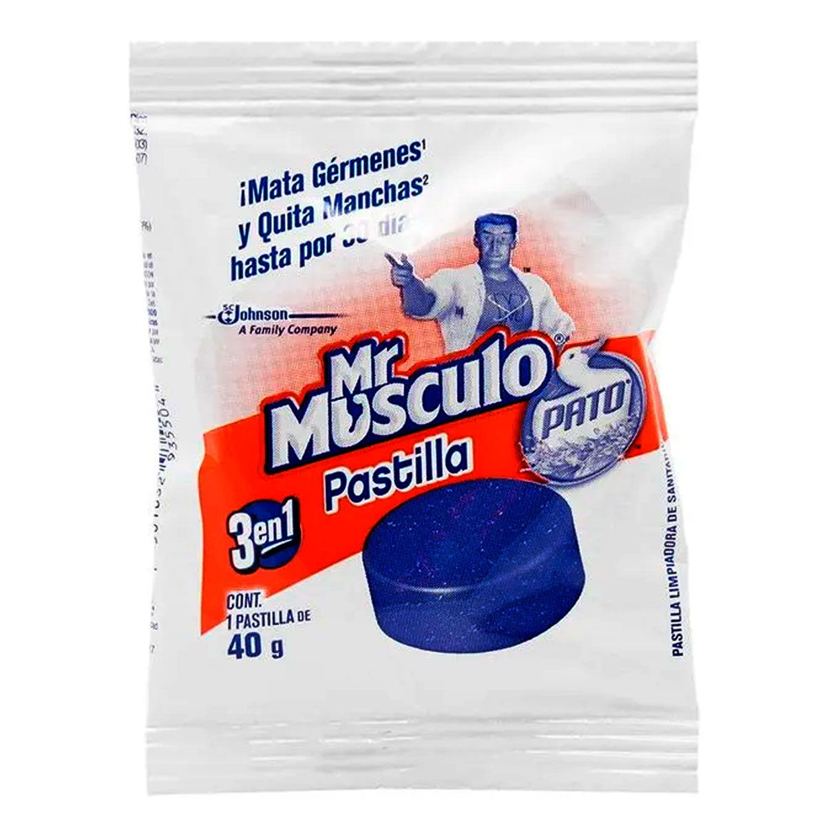 Pastillas Sanitarias Mr. Musculo Azul 40 GRS