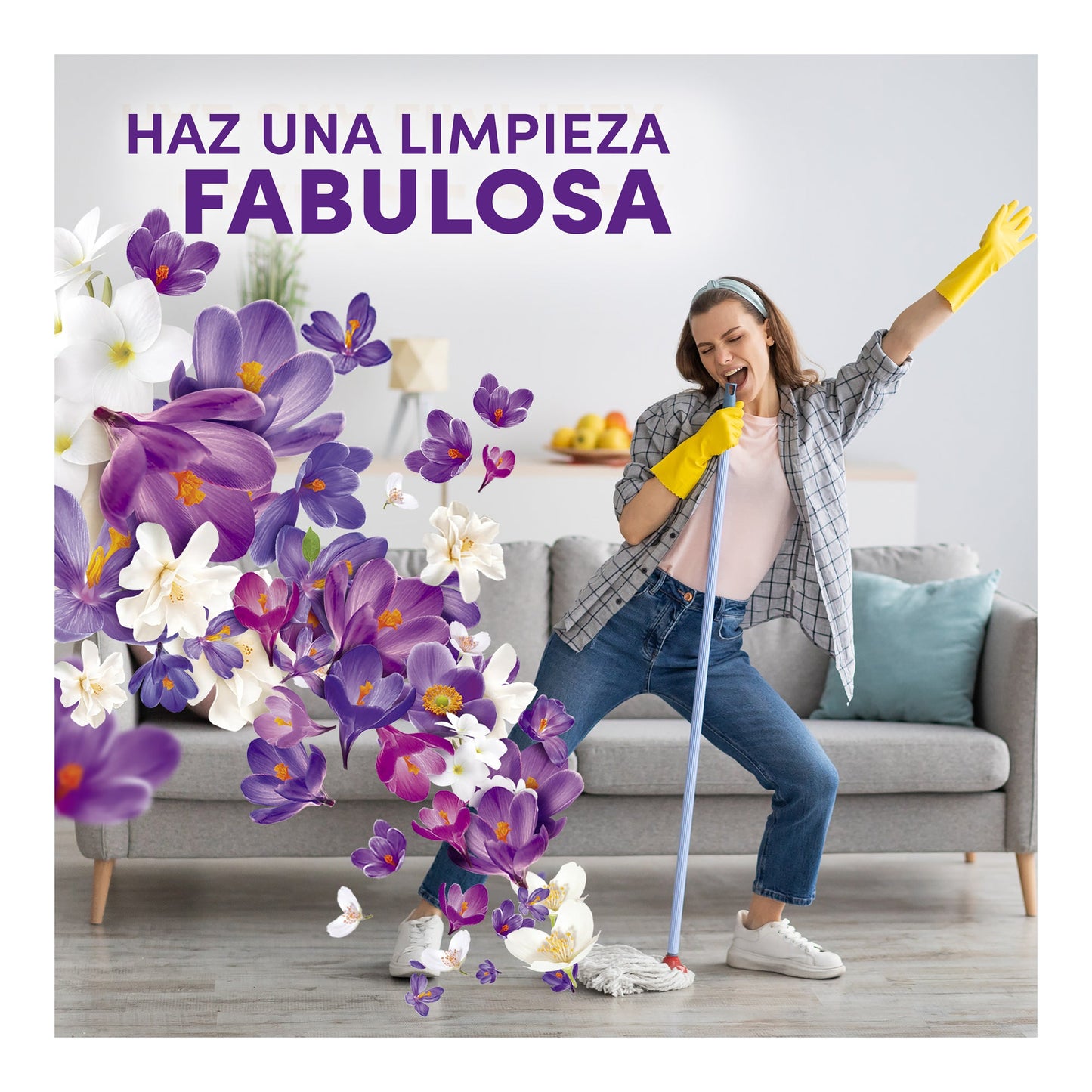 Limpiador Multiusos Fabuloso Frescura Activa Antibacterial Fresca Lavanda 500 ml