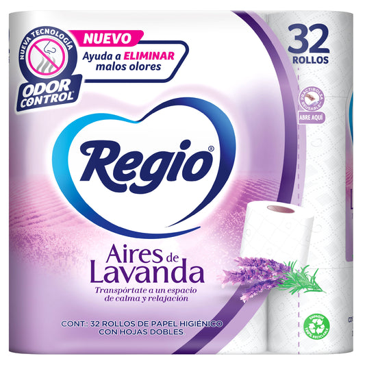 Regio Papel Higiénico Aires de Lavanda 32 rollos