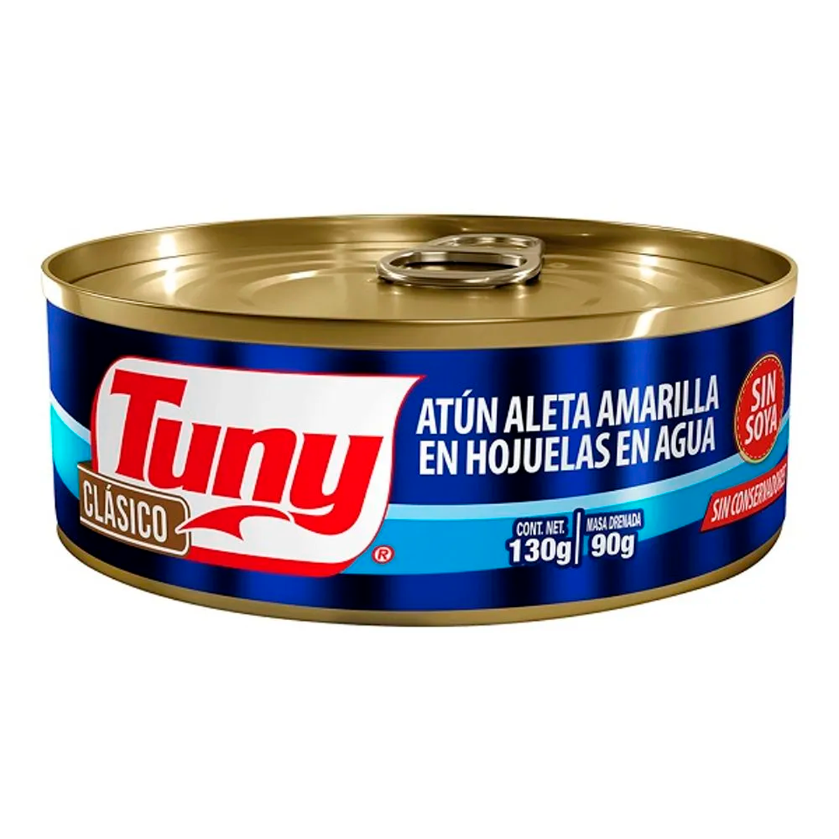 Atun Tuny Sin Soya En Agua 130 GRS