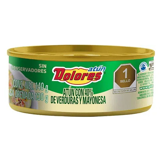 Atun Dolores Con Verdura Y Mayonesa 140 GRS