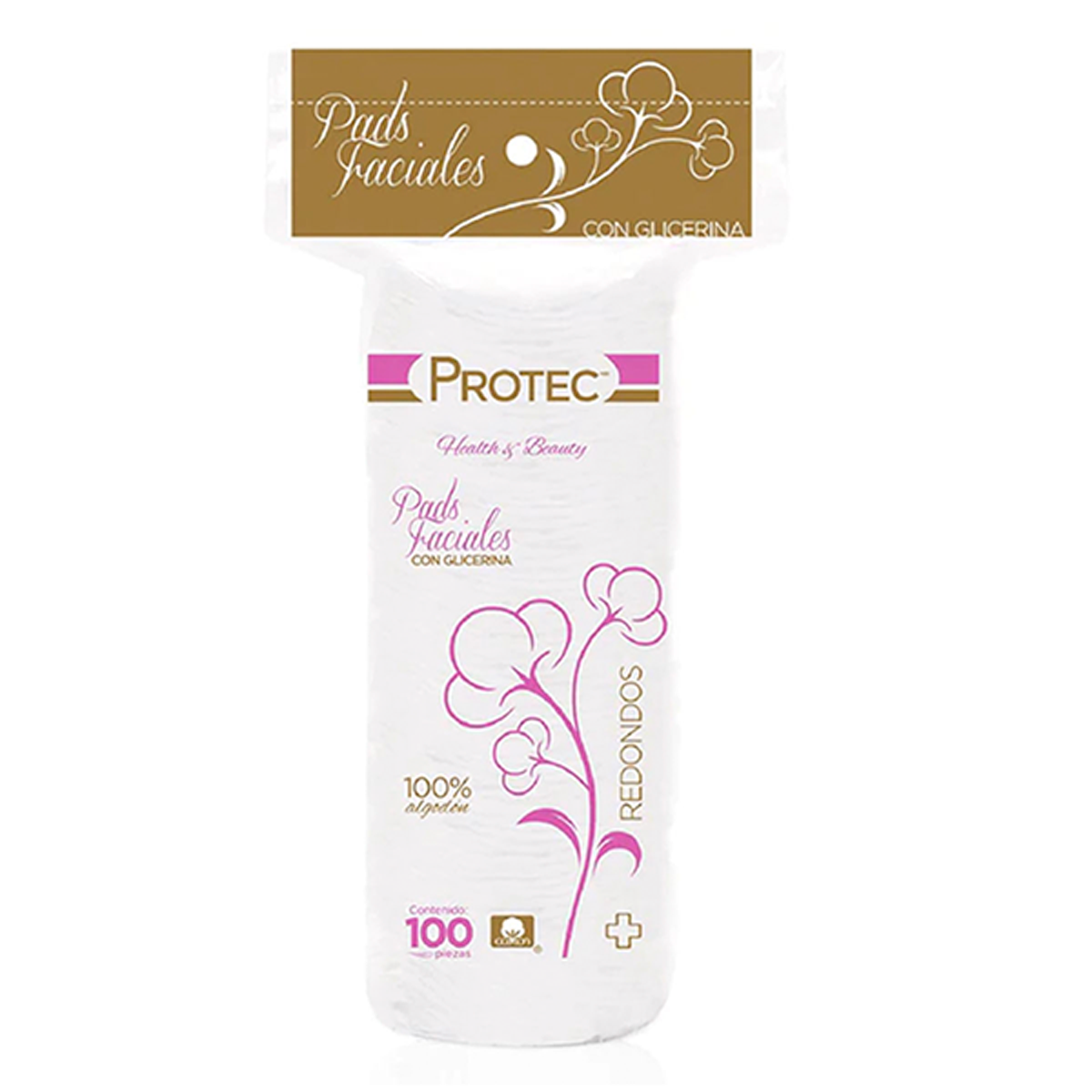 Algodon Pads Facial Desmaquillante 100 PZS