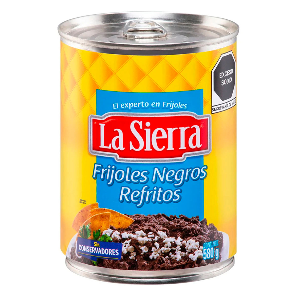 Frijoles La Sierra Negros Refritos 580 GRS