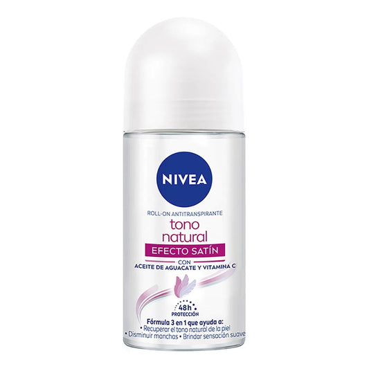 Desodorante Nivea Rol Aclarado Satin Mujer 50 MLL