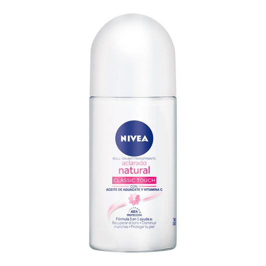 Desodorante Nivea Aclarado Nat C.Touch Rol 50 MLL