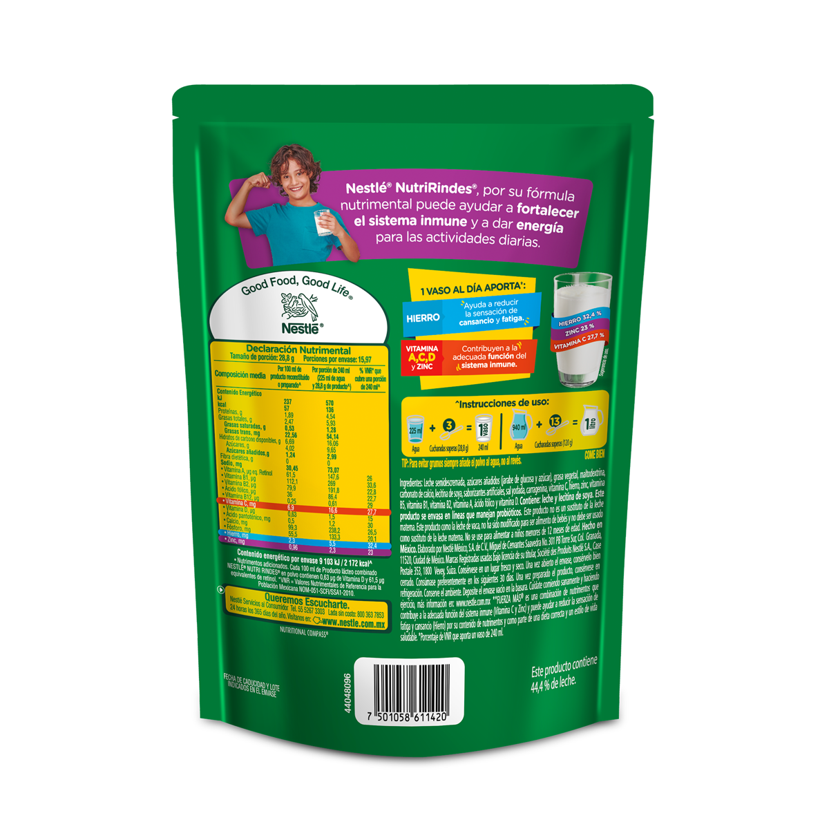 Producto Lácteo Combinado con Grasa Vegetal Nutri Rindes 460g