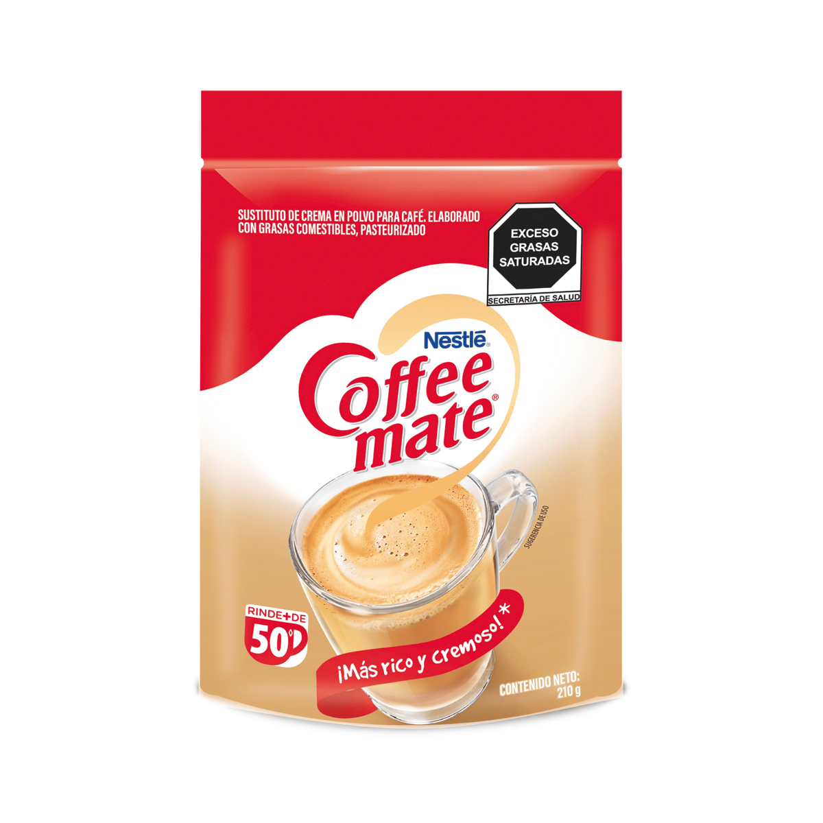 Sustituto de Crema para Café Coffee Mate Polvo Original 210g