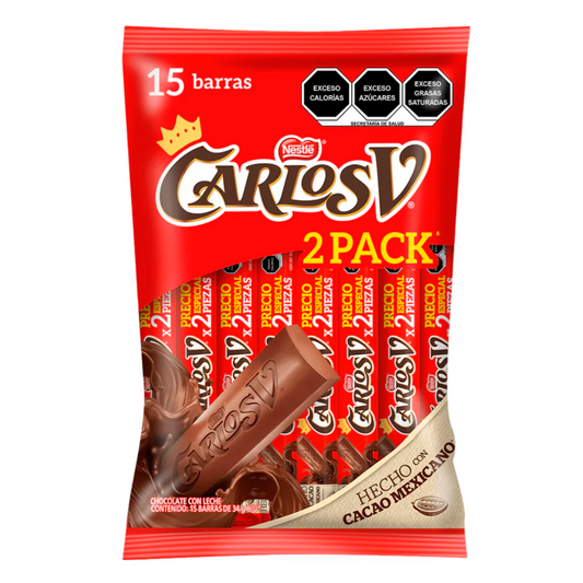 Chocolate Carlos V Par De Reyes 34 GRS