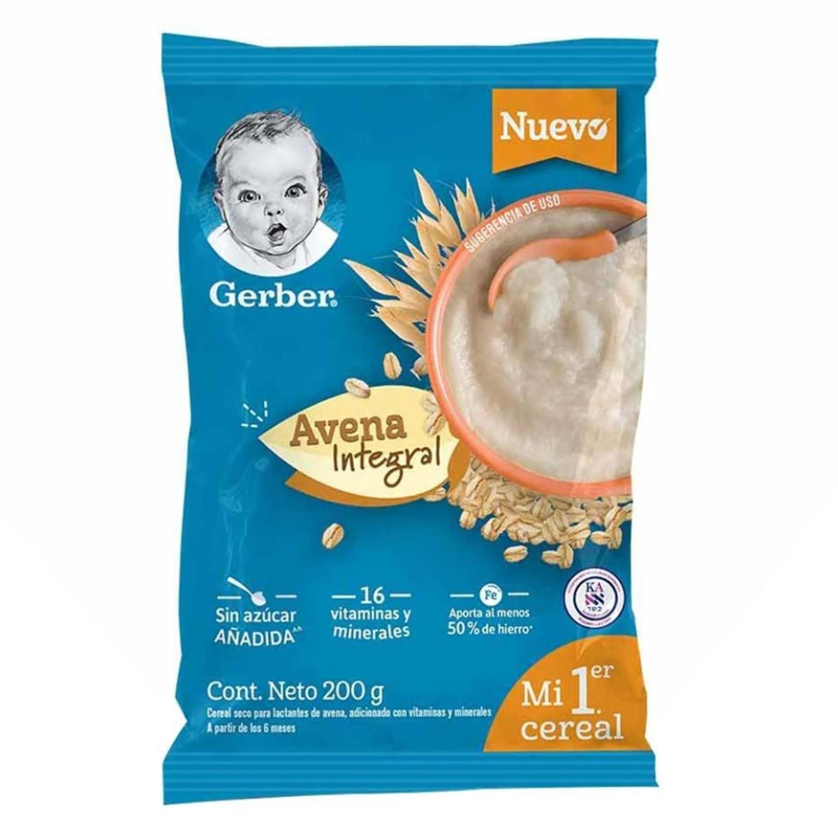 Cereal Nestle Gerber 1A Avena 200 GRS