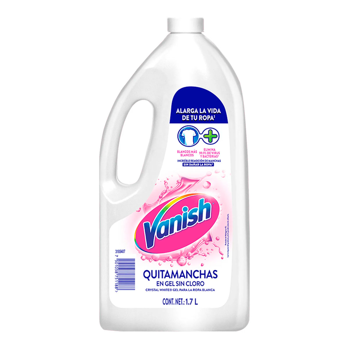 Blanqueador Vanish Gel Blanco 1.7 LTS