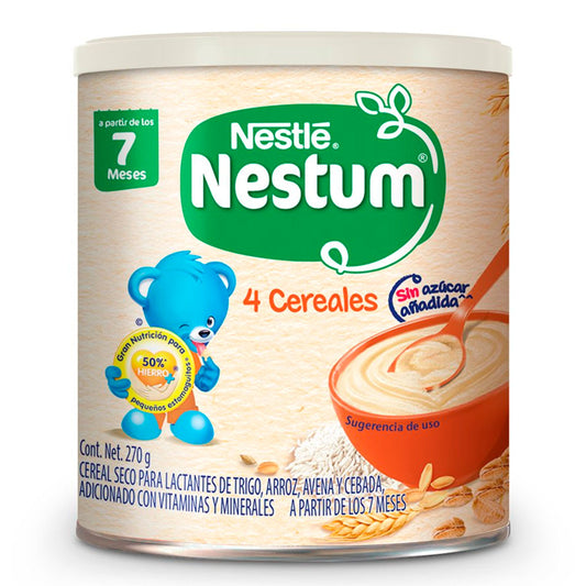 Cereal Infantil Nestum Etapa 2 4 Cereales Bolsa 270g