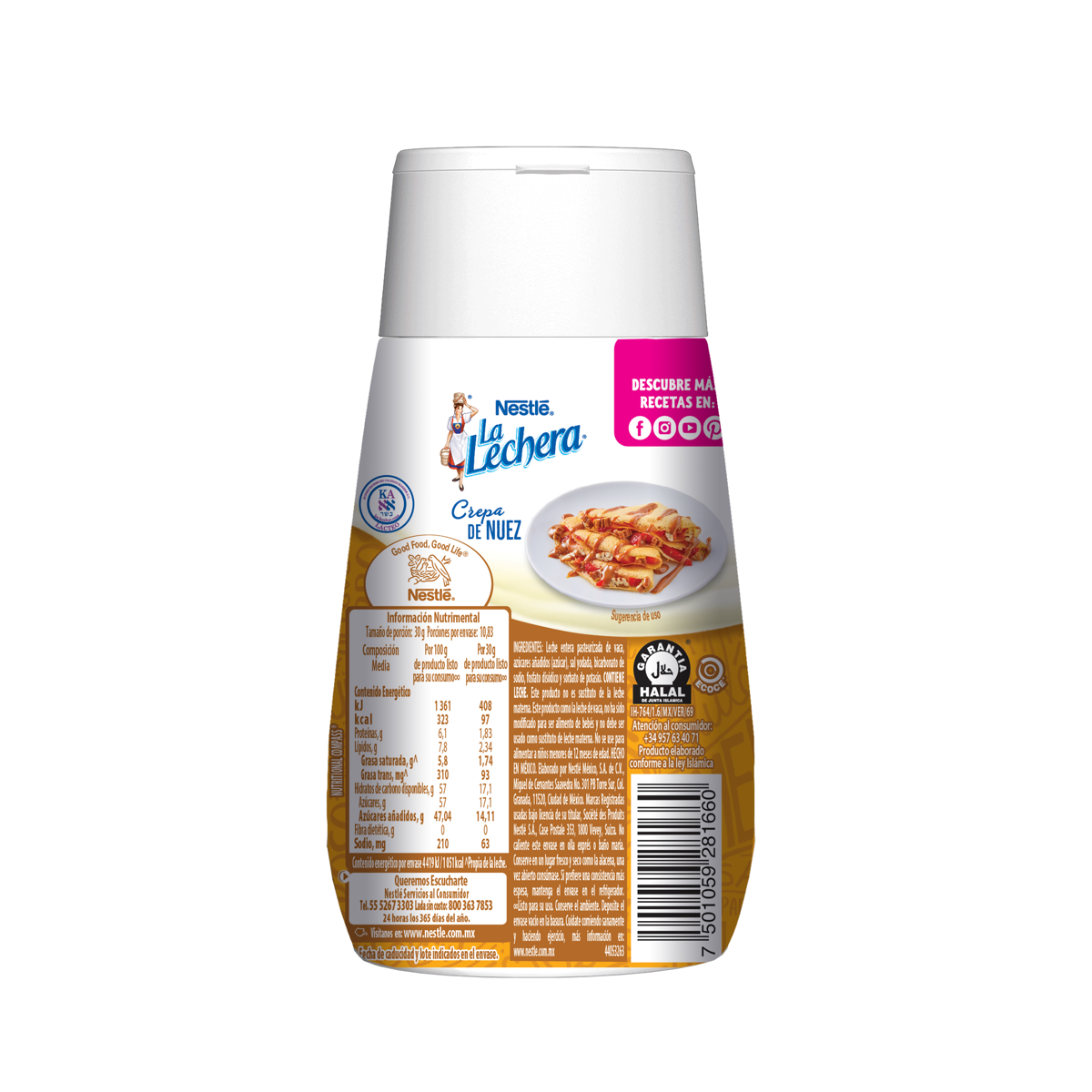 Leche Condensada Nestlé La Lechera Dulce De Leche Sirve Fácil 325g