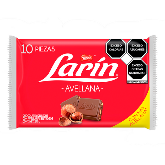 Exhibidor Chocolate Larin Avellana 24 GRS
