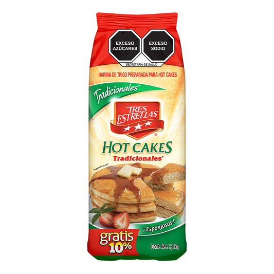 Harina Hot Cakes 3 Estrellas +10% 1 KGS