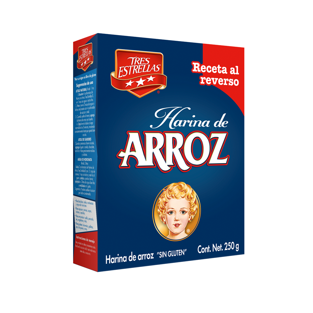 Harina De Arroz Tres Estrellas 250 G