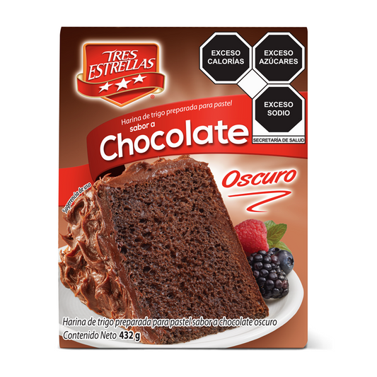 Pastel Chocolate Tres Estrellas 432 G