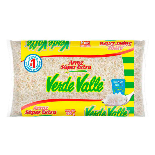 Arroz Verde Valle Super Extra +2 Pz 500 GRS