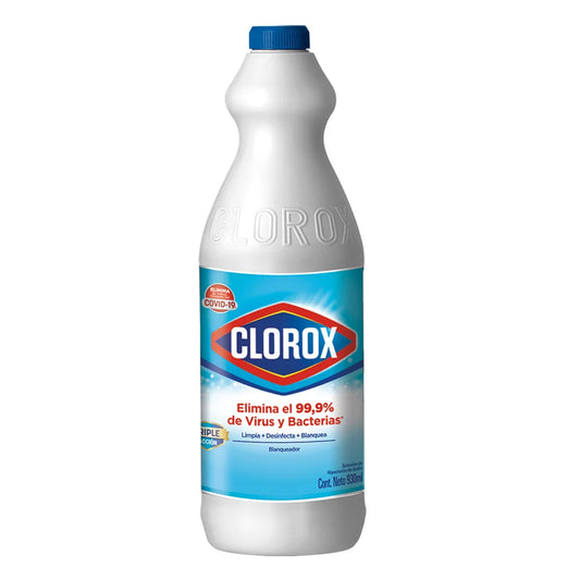 Blanqueador Clorox Regular+2pz 500 mll 930 MLL