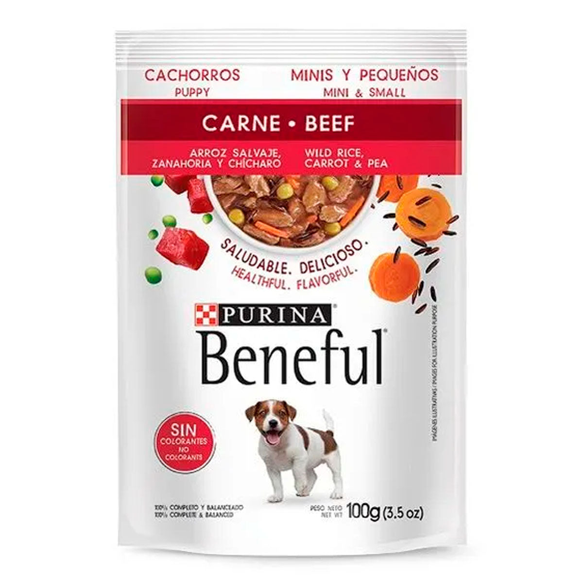 Sobres Beneful Cachorro Carne 100 GRS