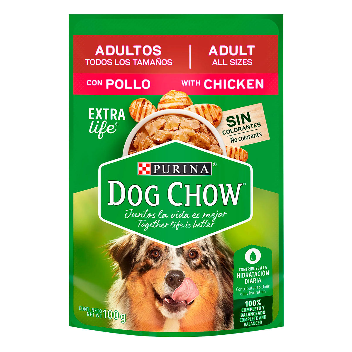 Alimento Dog Chow Adulto Pollo 100 GRS