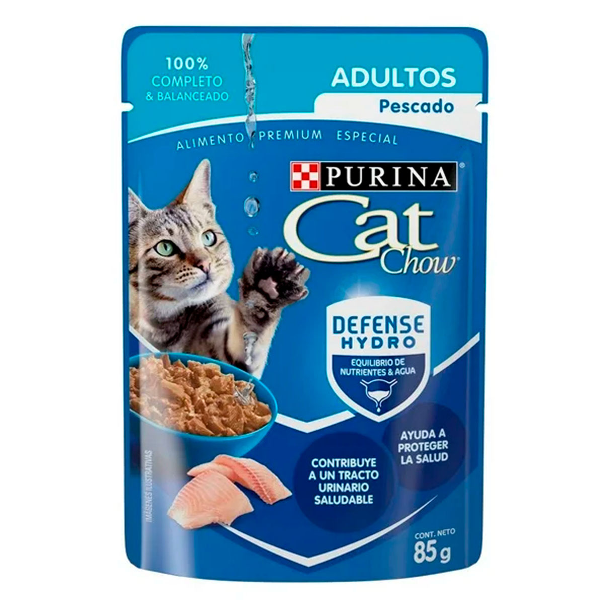 Alimento Cat Chow Adulto Pescado 85 GRS