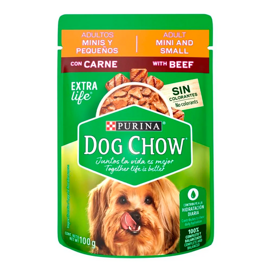 Alimento Para Perro Purina Dog Chow Adulto Razas Pequeñas Sabor Carne 100 GRS
