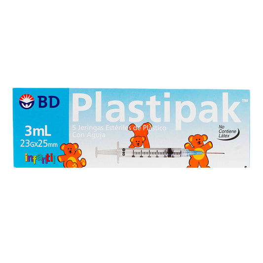 Plastipak Jeringa 3Ml 23X25Mm 5 PZS