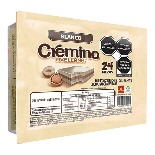 Exhibidor Chocolate Cremino Blanco 24 PZS