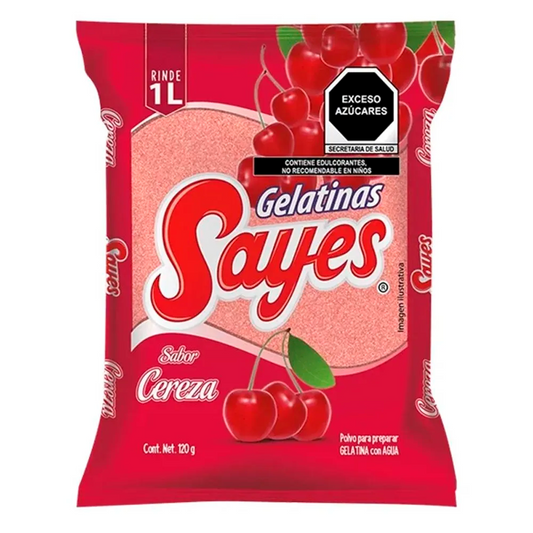 Gelatina Gel Sayes Cereza Agua Sayes Cereza Agua 120 GRS