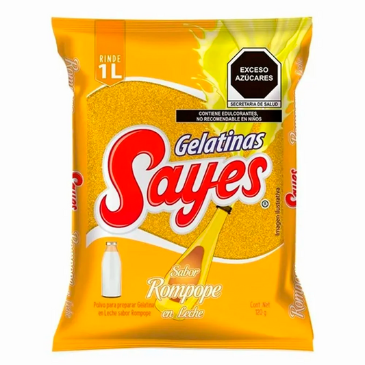 Gelatina Sayes Rompope Leche 120 GRS