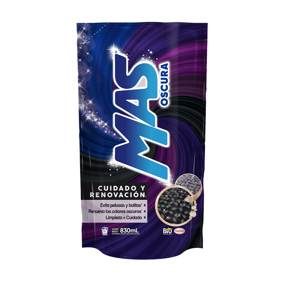 Detergente Líquido Mas Oscura 830 MLL
