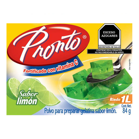 Gelatina Pronto Limon 84 GRS