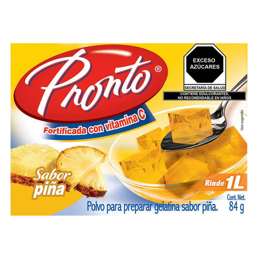 Gelatina Pronto Piña 84 GRS