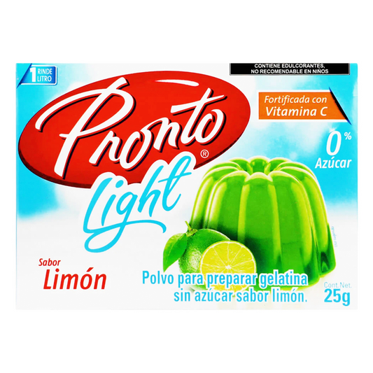 Gelatina Pronto Light Limon 25 GRS