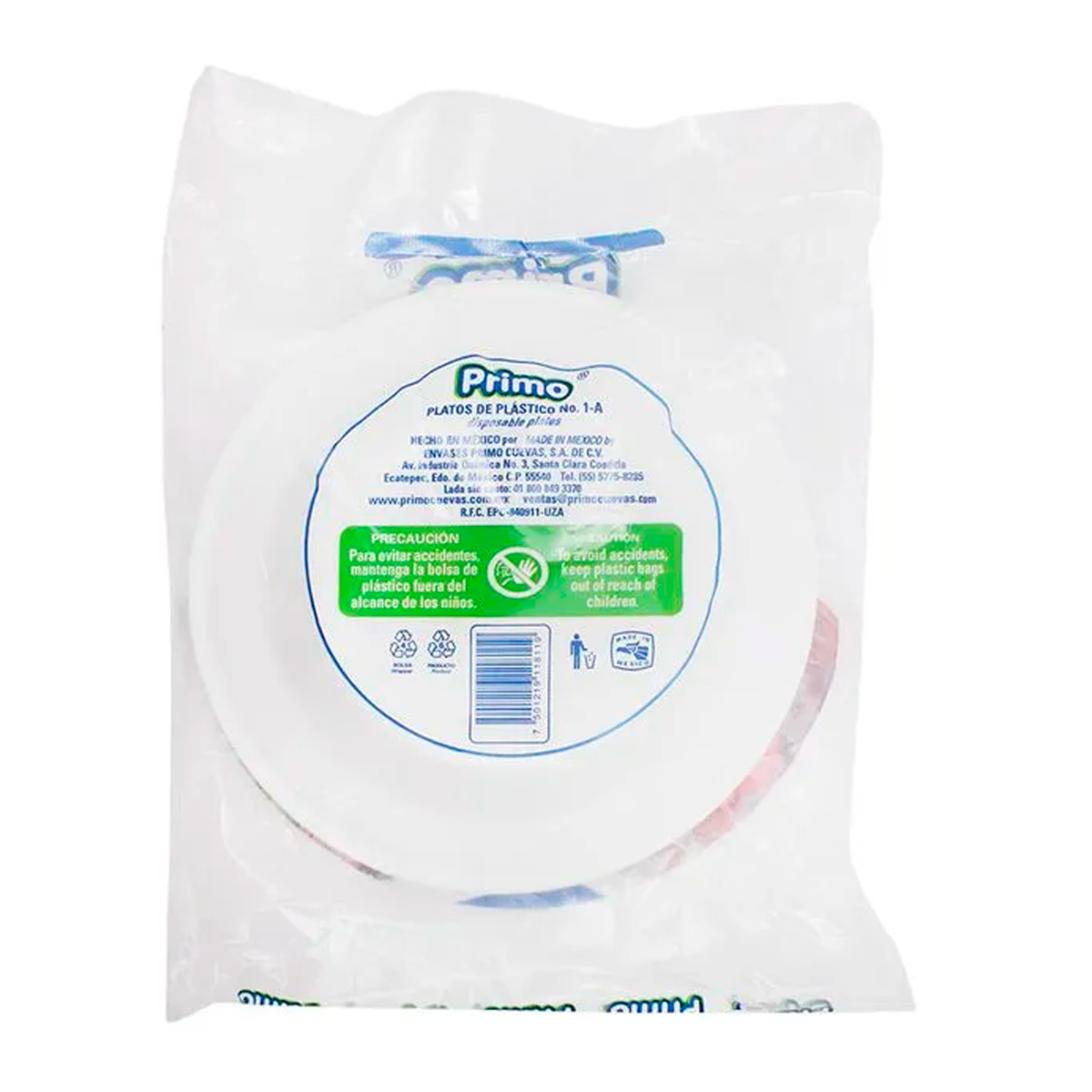 Plato Desechable Primo Liso 1 25 PZS