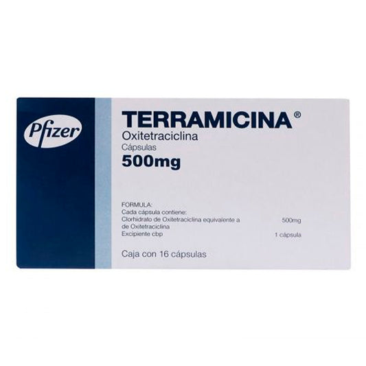 Terramicina 500 Mg 16 PZS