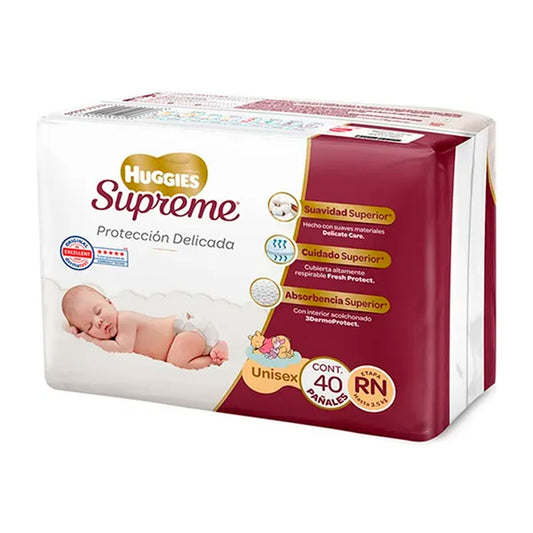 Pañal Huggies Supreme Nat Rn 40 PZS