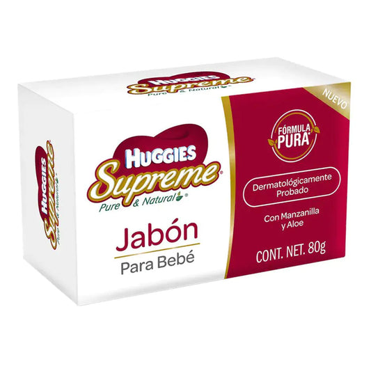 Jabon De Tocador Huggies Supreme Bebe 80 GRS