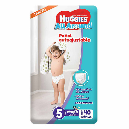 Pañal Huggies All Around 5 40 PZS