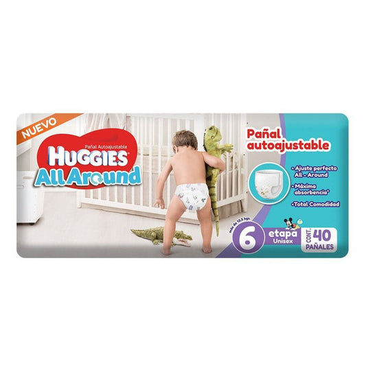 Pañal Huggies All Around Etapa 6 40 PZS