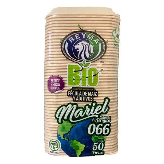 Charola Reyma Térmica Biodegradable 50 PZS