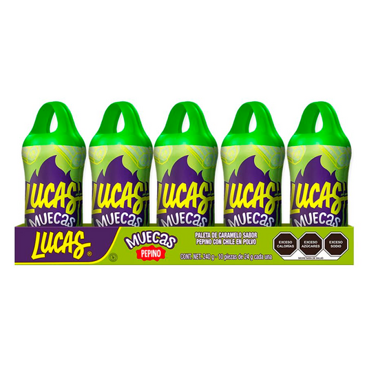 Paleta Lucas Muecas Pepino 10 PZS