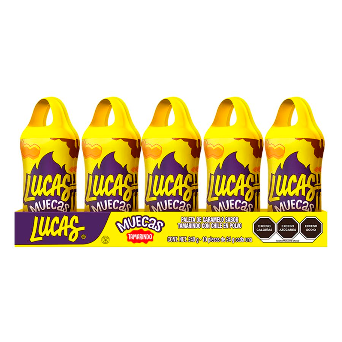 Paleta Lucas Muecas Tamarindo 10 PZS