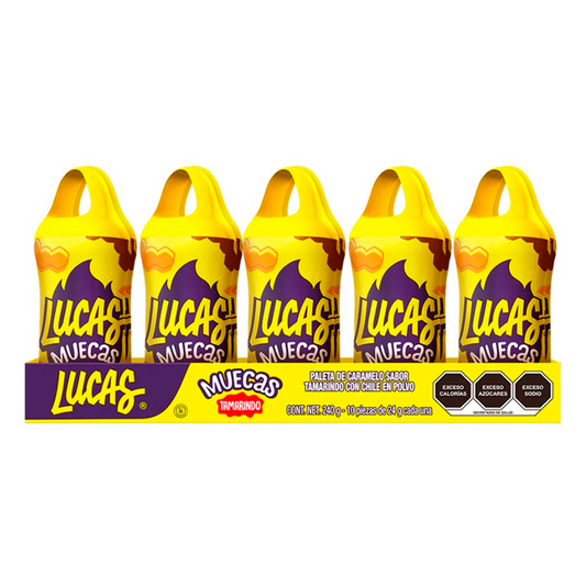 Paleta Lucas Muecas Tamarindo 10 PZS