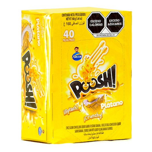 Chicle  Exh Chicle Arcor Poosh Banana Arcor Banana 40 PZS