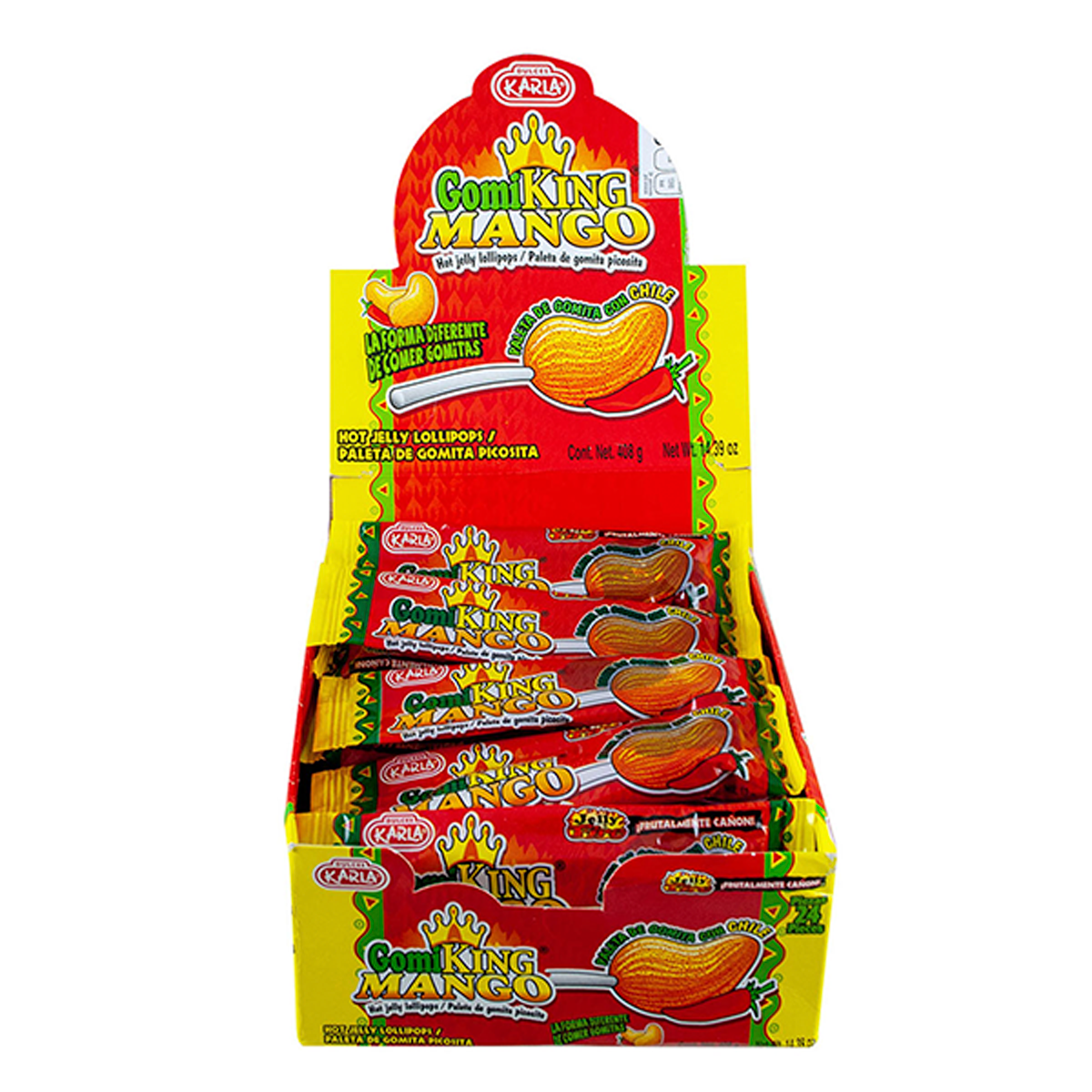 Paleta Karla Gomi King Mango 24 PZS