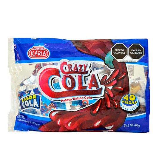 Paleta Karla Crazy Cola 40 PZS